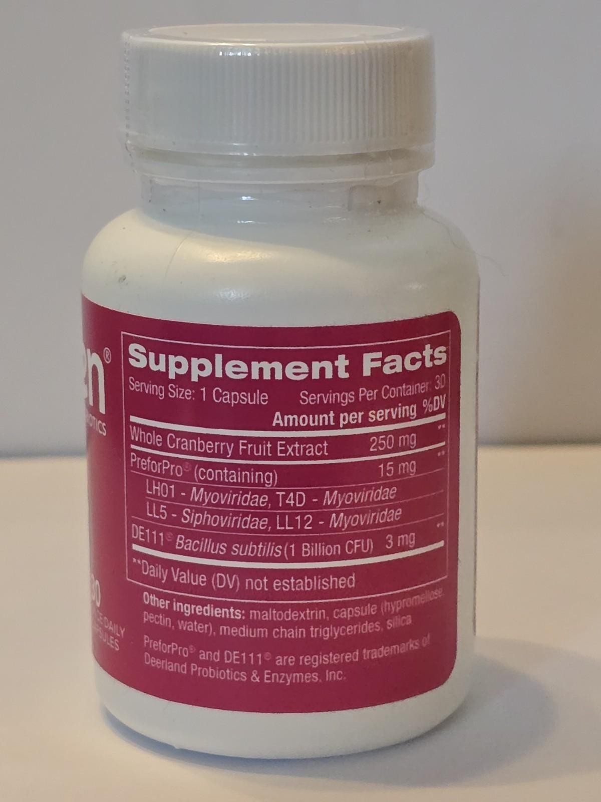 Florajen Triple Action Womens Probiotic 30 Capsules Expires: 04/2026+
