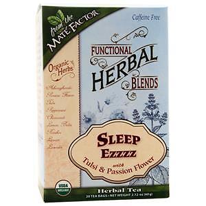 Mate Factor Functional Herbal Blends Herbal Tea Sleep Ezzzz 20 pckts