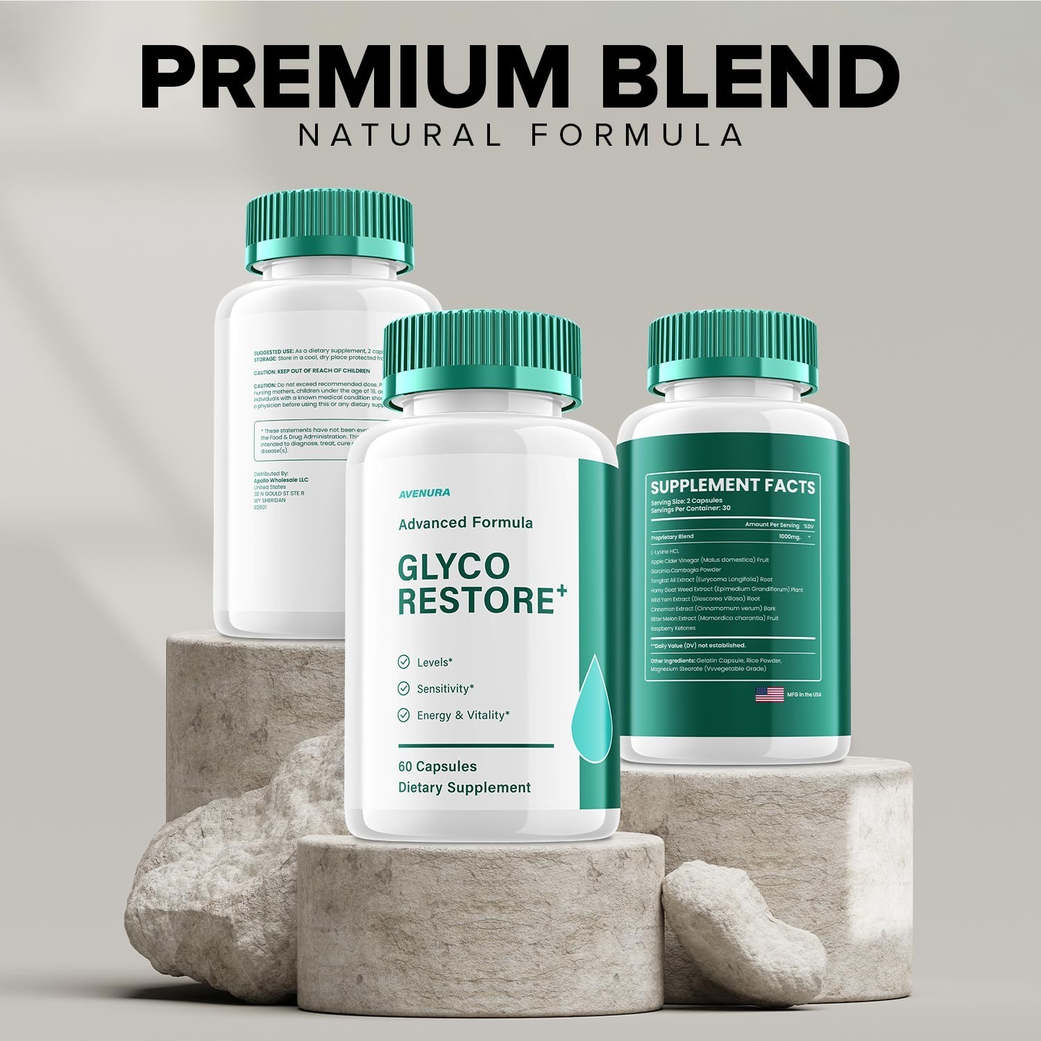 (3 Pack) Glyco Restore Capsules – GlycoRestore Natural Blend Glycogen Formula