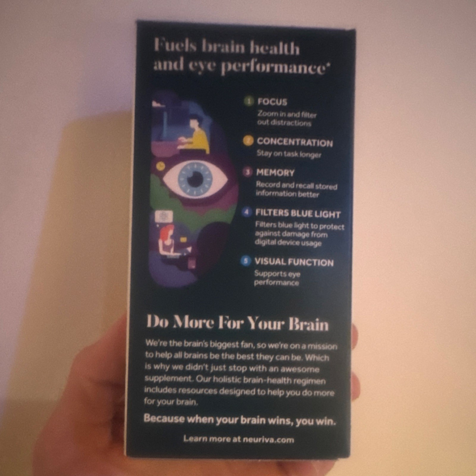 Schiff Brain+Eye Memory Eye Health Dietary Supplement 30 Capsules