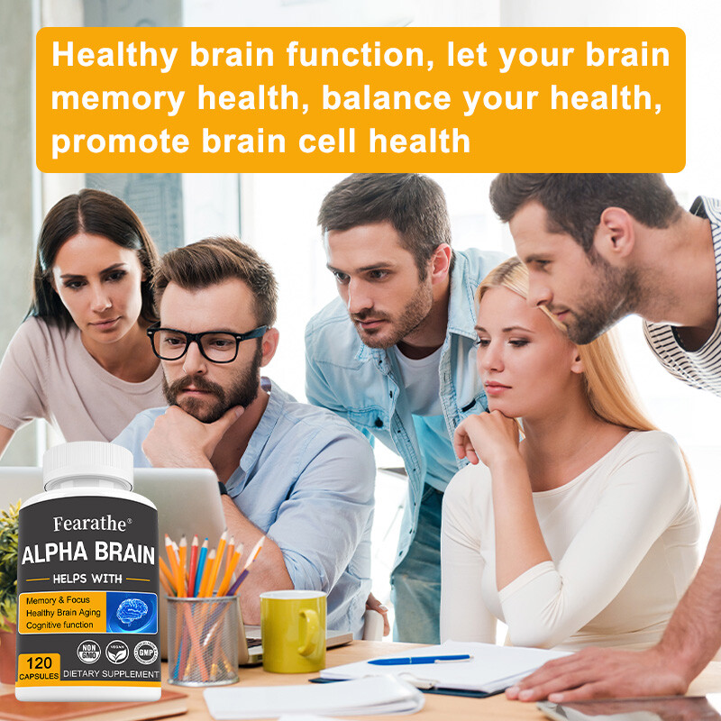 Brain Memory & Brain Support Capsules, Advanced Cognitive Formula，120Capsules
