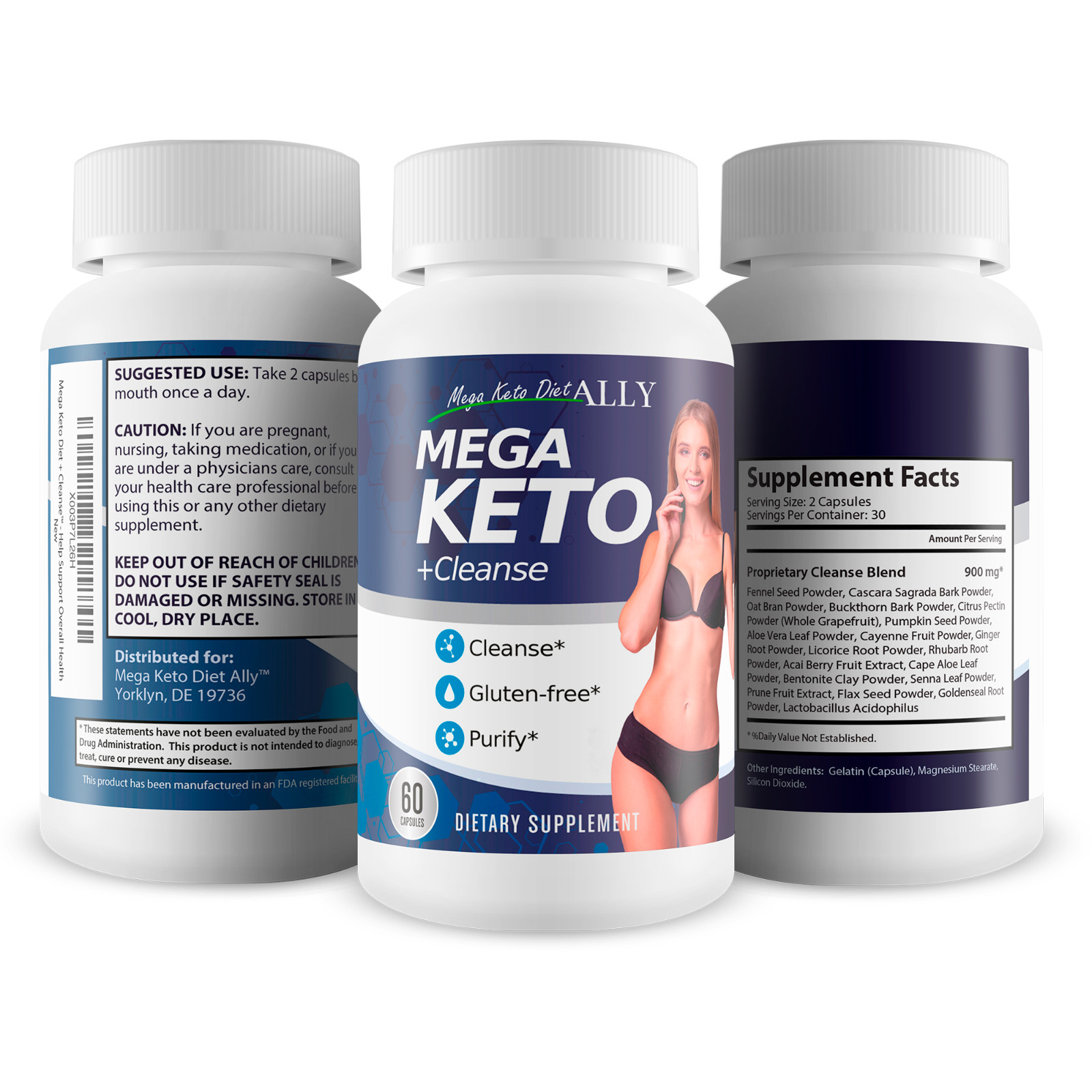 Mega Keto Diet + Cleanse – Help Reduce Gut Bloat – Blast Out Carbs to Support