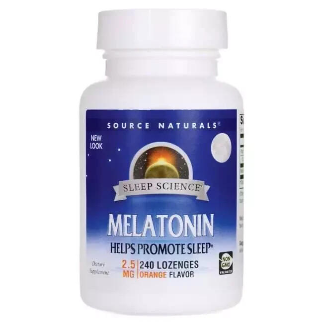 Source Naturals Melatonin – Orange 2.5 mg 240 Loz