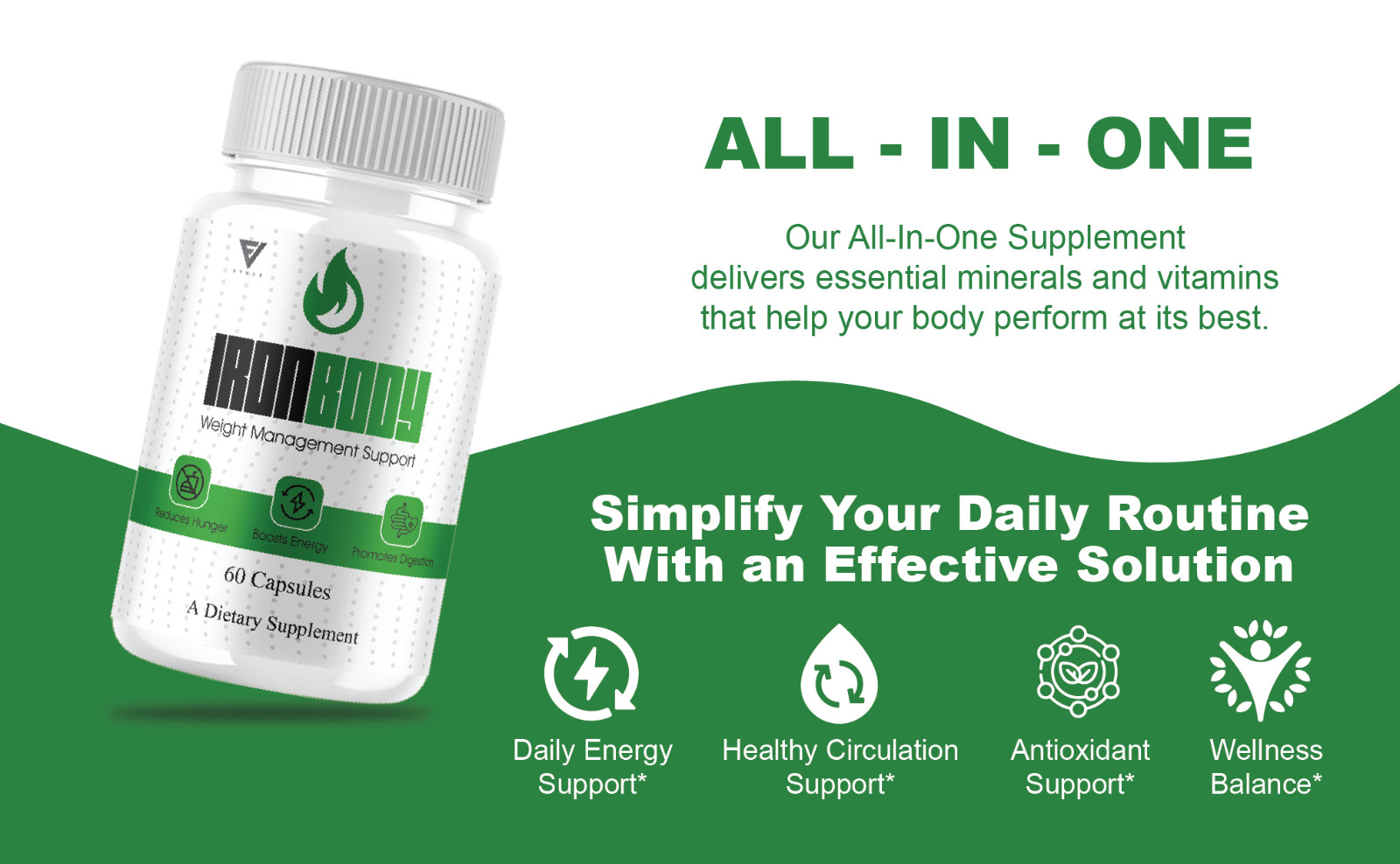 (2 Pack) IronBody Advanced Pills, Iron Body Daily Health Formula (120 Capsules)