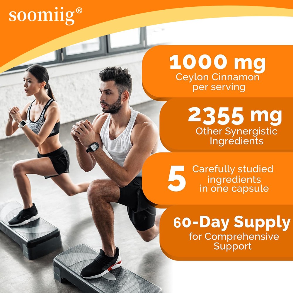 Ceylon Cinnamon 1000mg high strength caps blood sugar digestion 30-120 caps