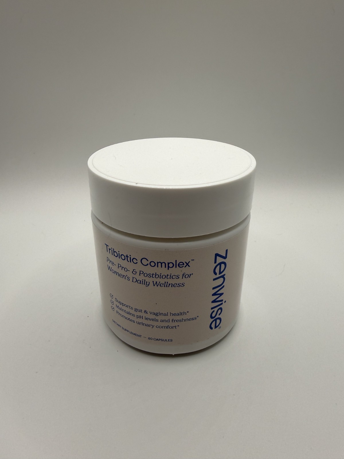 Zenwise Tribiotic Complex Pre-Pro Postbiotics Women’s Wellness 60 Capsules – New