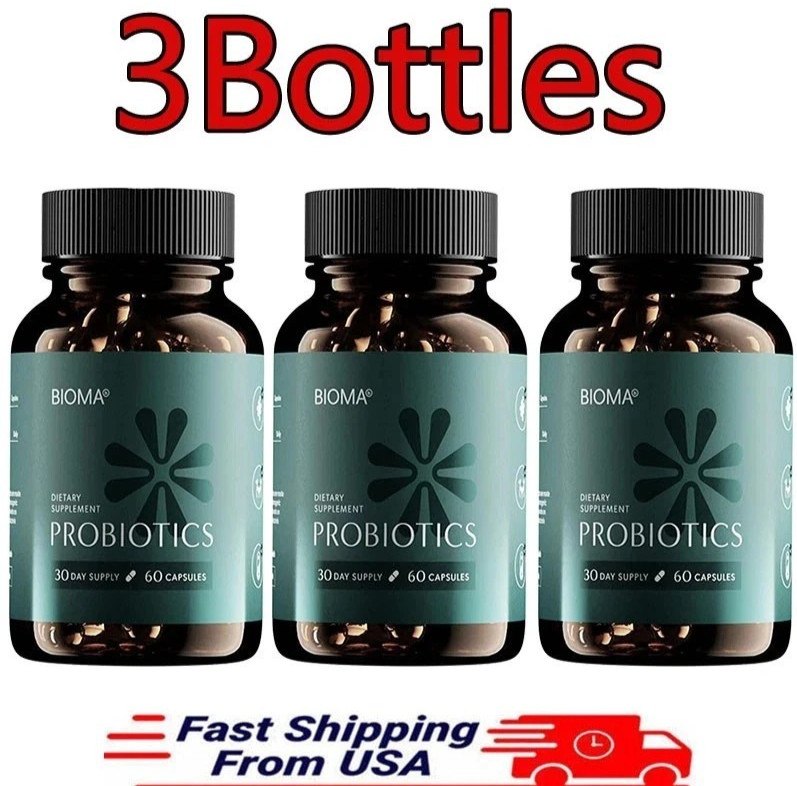 Support Health Digestive Probiotics Gut BIOMA for Men & Women 60 Capsules 3 Pack