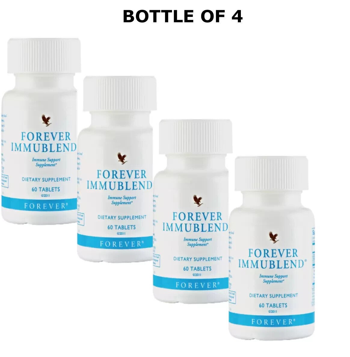 4 x Forever Living Immublend Tablets- support immune system activity 240 Tablets