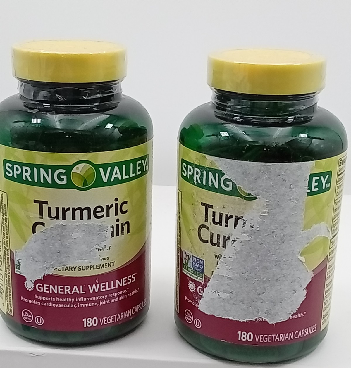 2X – Spring Valley Turmeric Curcumin w/Ginger Powder 500mg 180ct BB DATE 2027