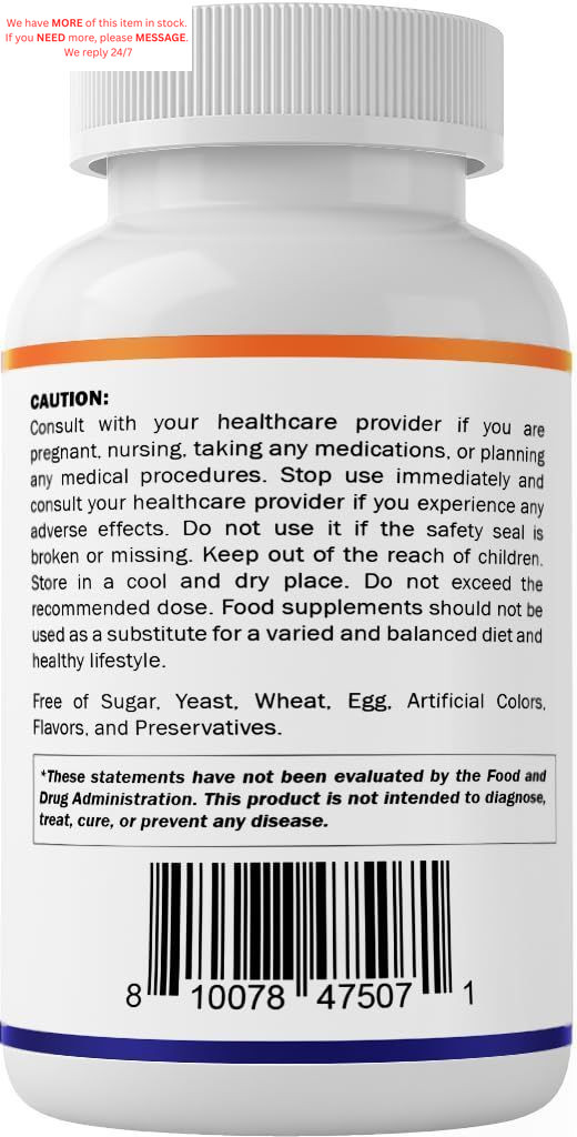 Vitamatic NAC Supplement N-Acetyl-L-Cysteine 1 Count (Pack of 120), No Color