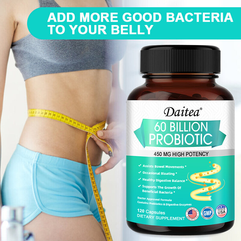 Probiotic & Prebiotic 60 Billion CFU Potency Immune Health 30 To 120 Capsules