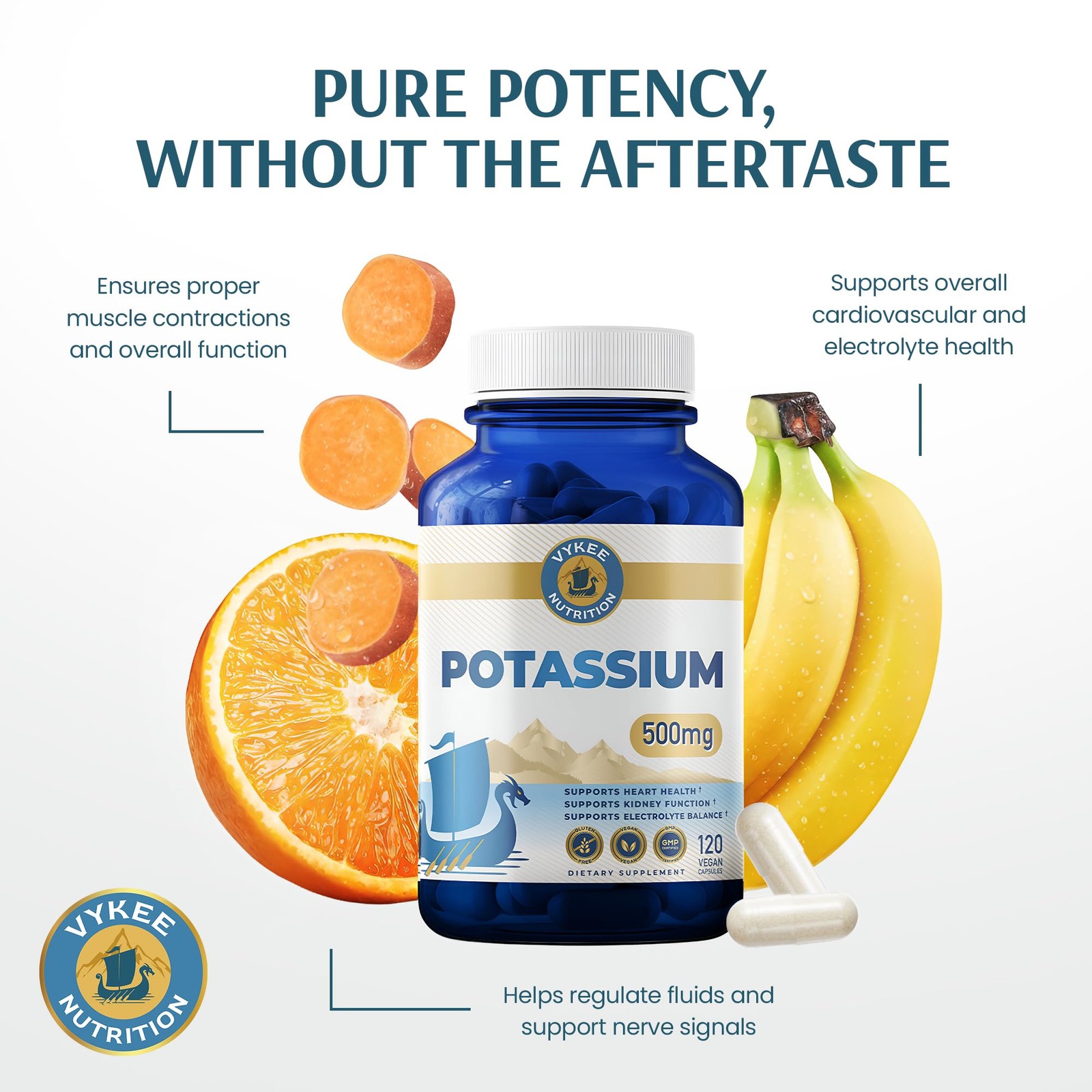 Potassium Citrate Capsules – 120 Count (Pack of 1)