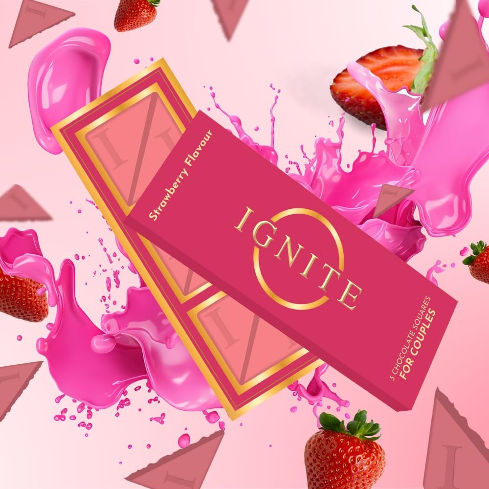 Ignite Strawberry Chocolate Bar for Couples 60g | valentine’s gift