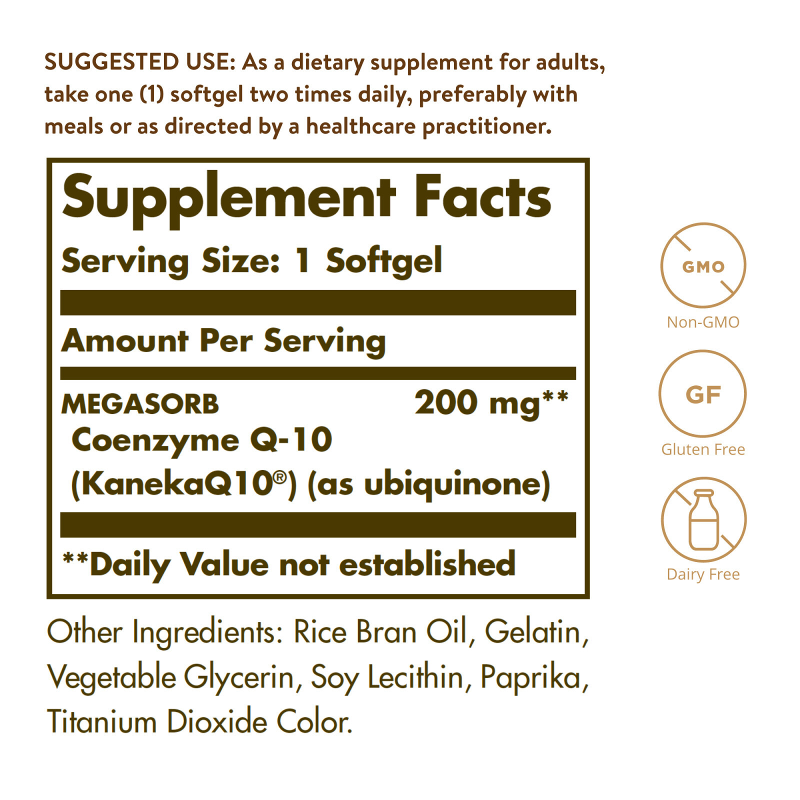Solgar Megasorb CoQ-10 200 mg 60 Softgels