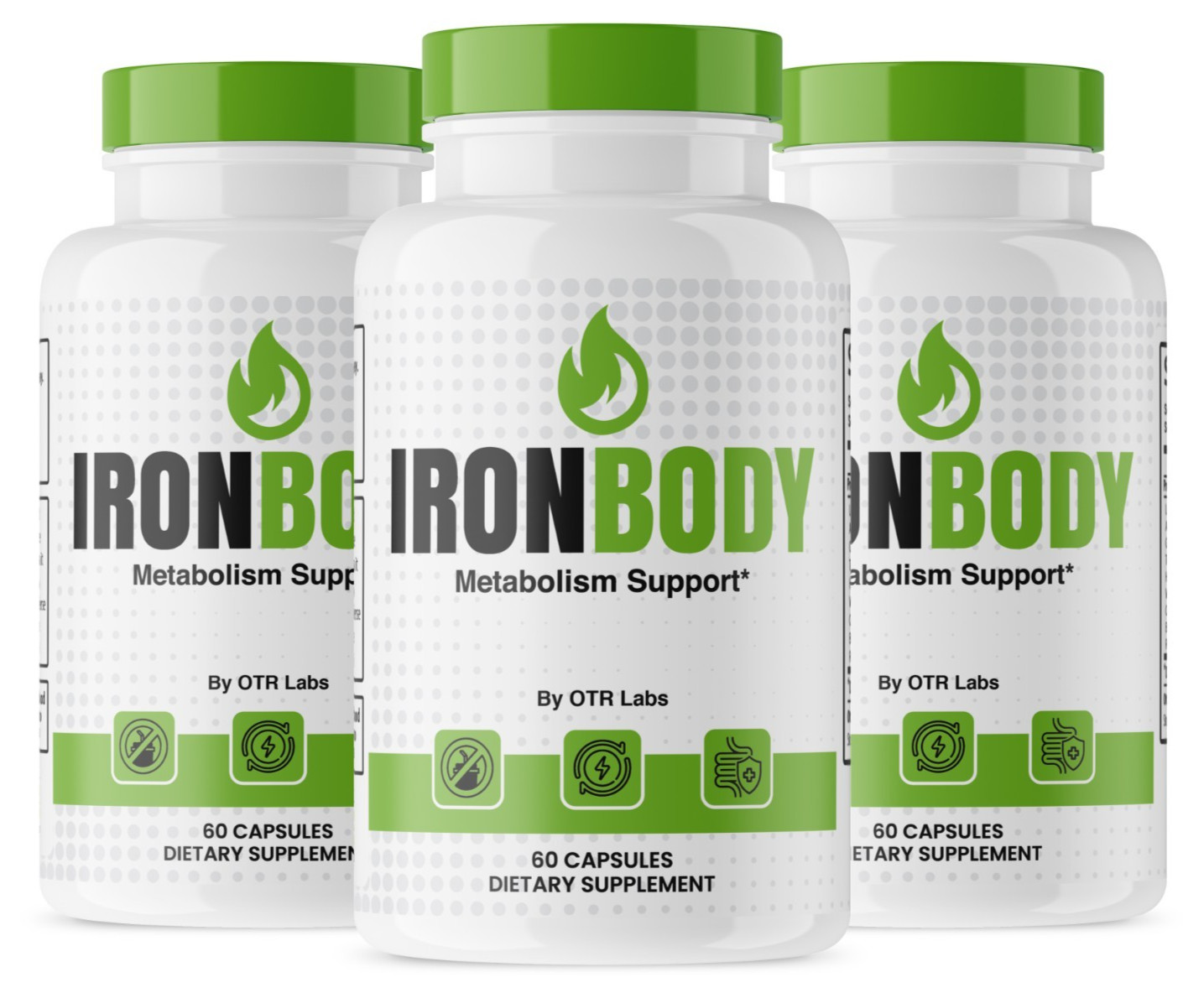 Iron Body Dietary Supplement 180Capsules Genuine IronBody for Metabolism Support