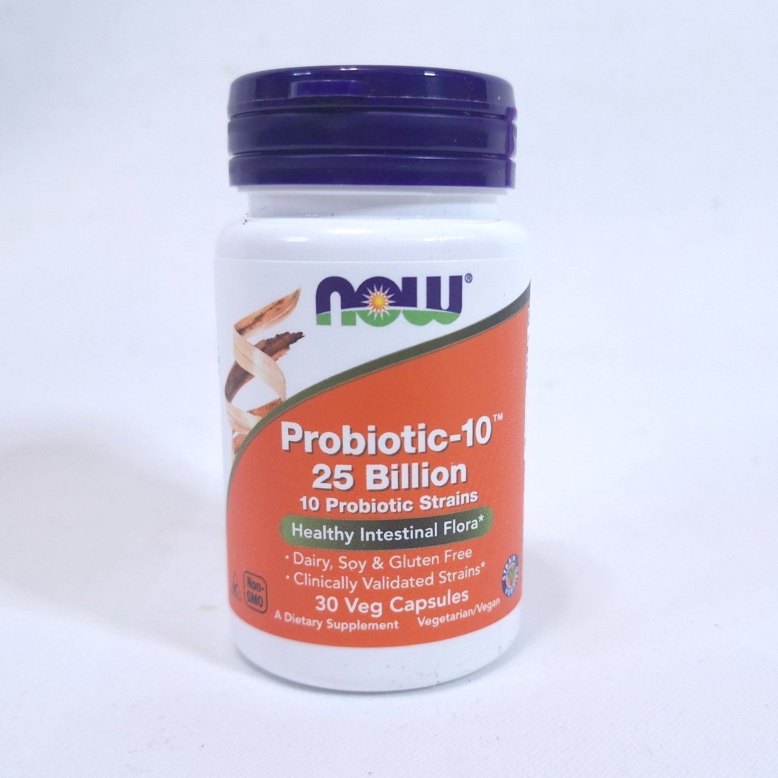 NOW Probiotic-10 25 Billion 10 Probiotic Strains 30 Veg Capsules 01/2026 Sealed