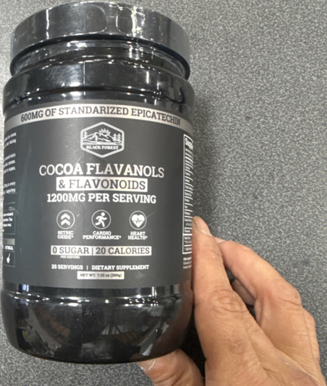 Black Forest Cocoa Flavanols Powder 1200mg 0 Sugar Heart Health Exp 07/2028