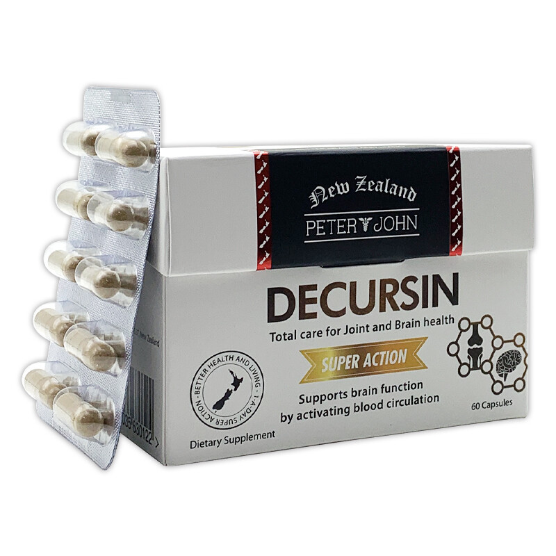 Peter & John New Zealand Decursin supports brain function 60 capsules