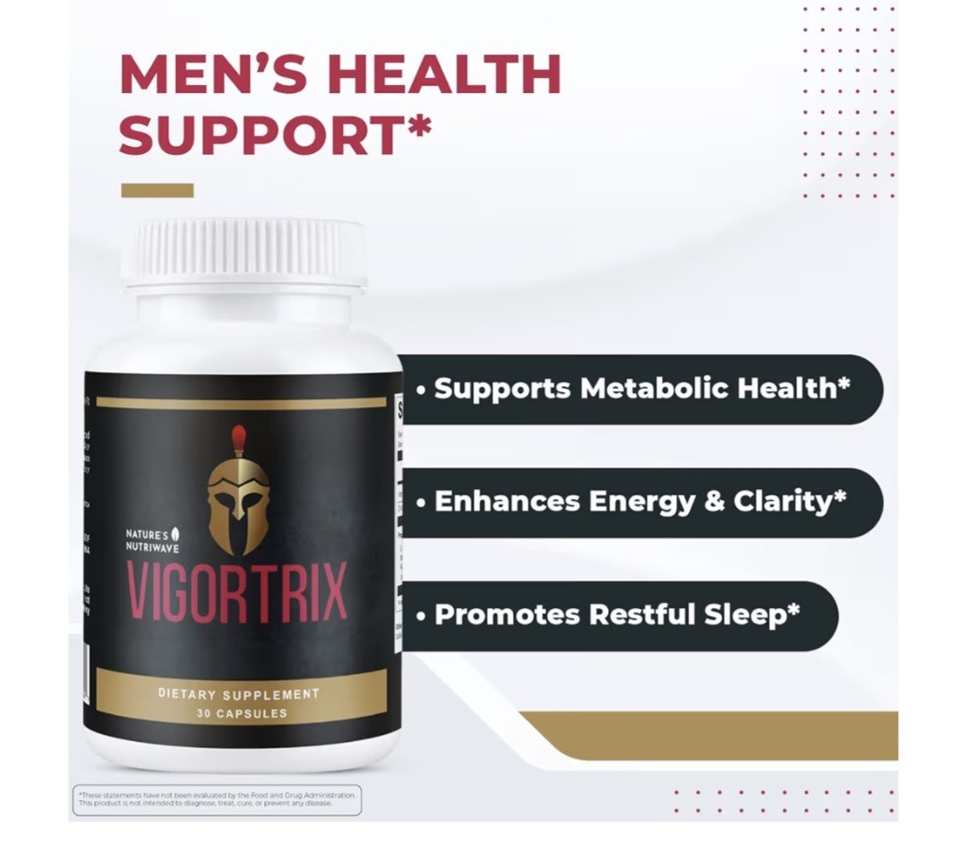 Vigortrix Pills, Natural Energy & Stamina Support for Men – 30 Capsules