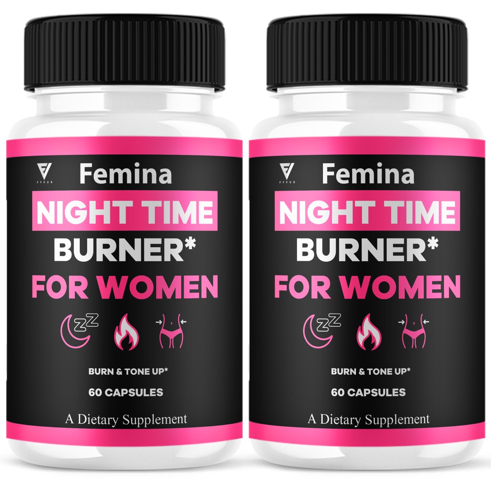 (2 Pack) Femina Night Time Capsules, Femina NightTime Formula (120 Capsules)