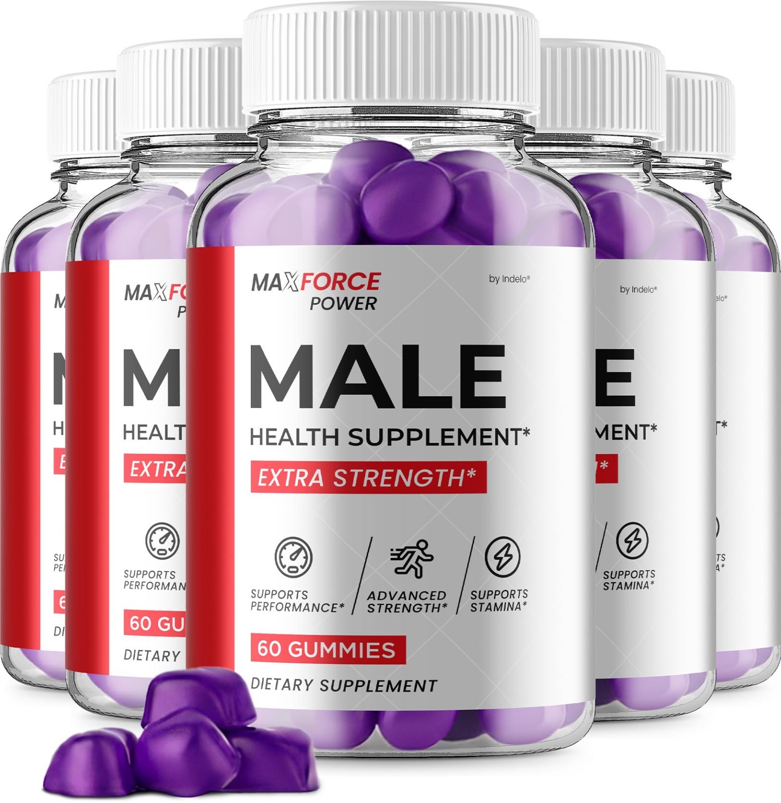 (5 Pack) Max Force Power Gummies for Men – MaxForce Power Gummy Natural Blend