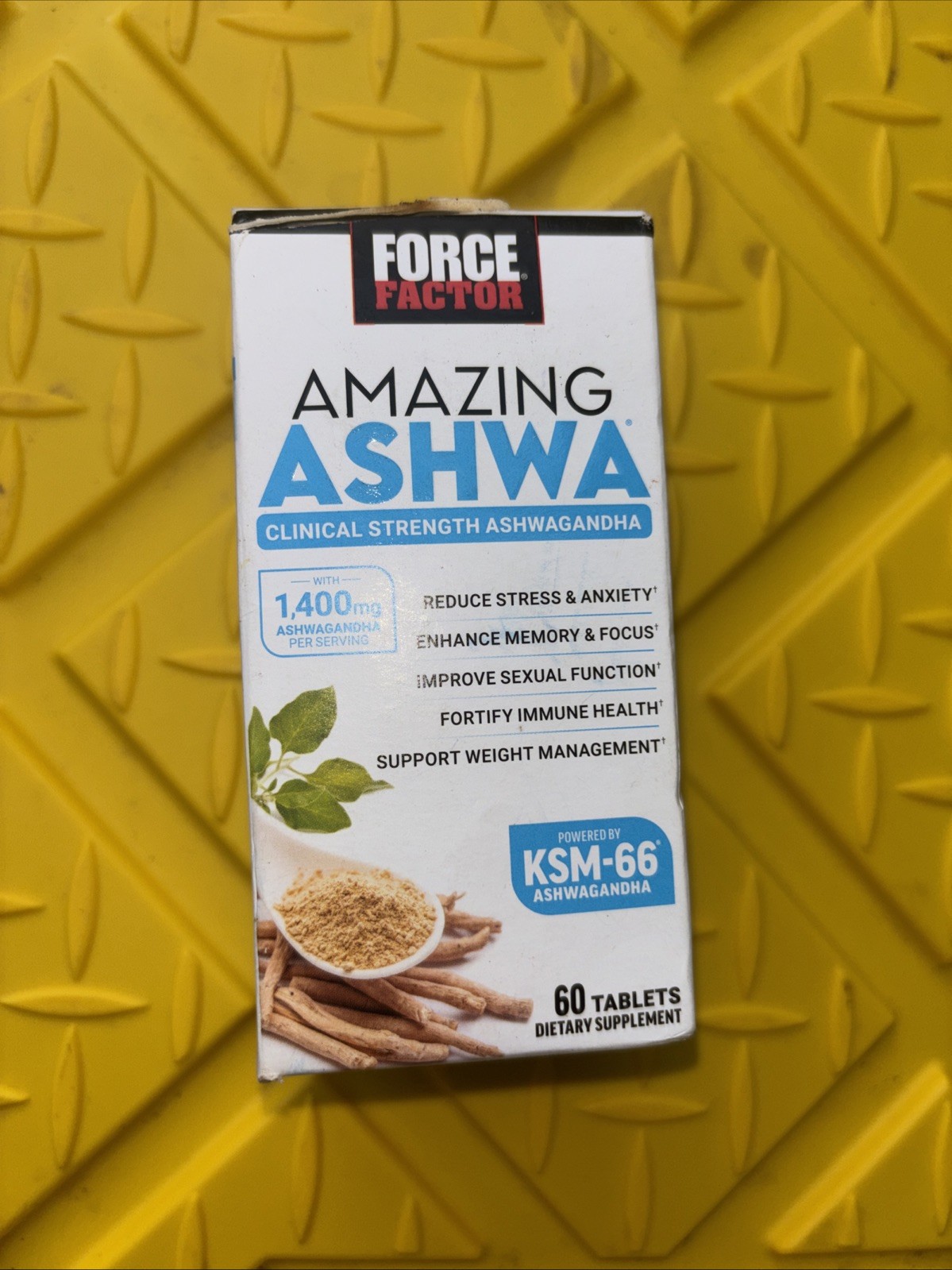 Force Factor Amazing Ashwa Tablets Ashwagandha Supplement for Anxiety 5/2028