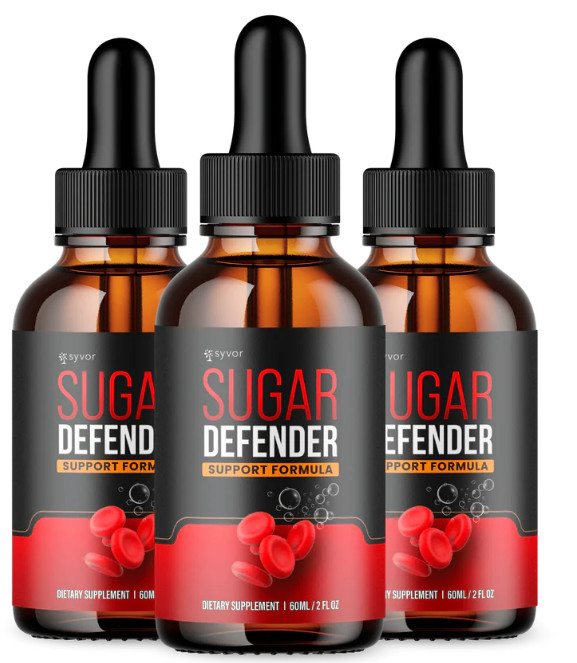 (3Pack) Sugar Defender, Sugar Defender Blood Sugar Support Supplement (6oz)