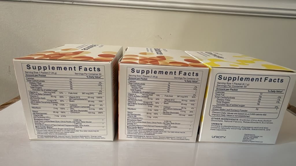 Pack Of 3-Unicity Balance 60ct + Unimate Lemon Ginger 30ct Combo (Free Shipping)