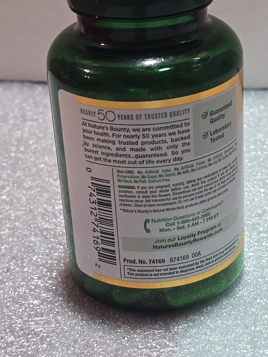 Nature’s Bounty Echinacea & Goldenseal Dietary Supplement 450mg 100 Capsules