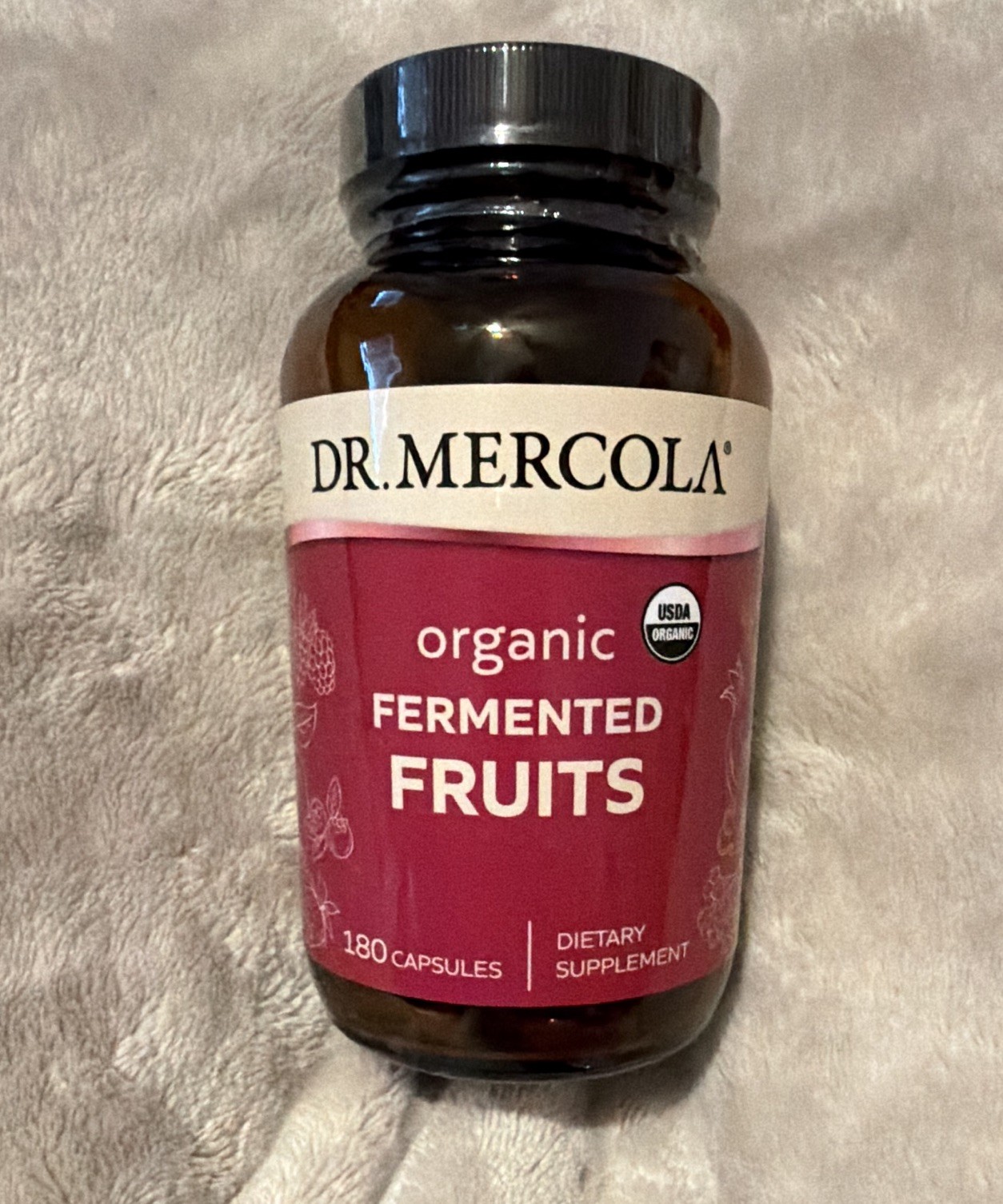 Dr. Mercola Organic Fermented Fruits Immune Support Whole Food 180 Capsules
