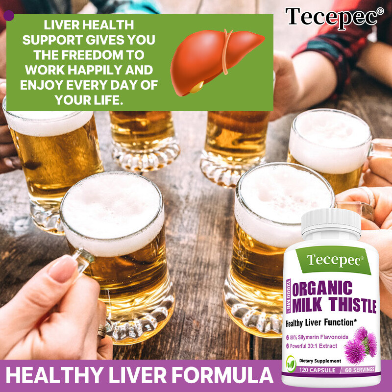 Organic Milk Thistle – 12,000mg Strength / Supports Liver Cleanse and Detox