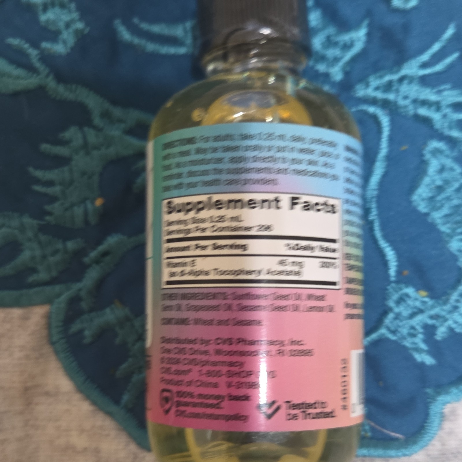 CVS Health Vitamin E Oil 45mg Antioxidant Supplement 2.5 fl oz Adult