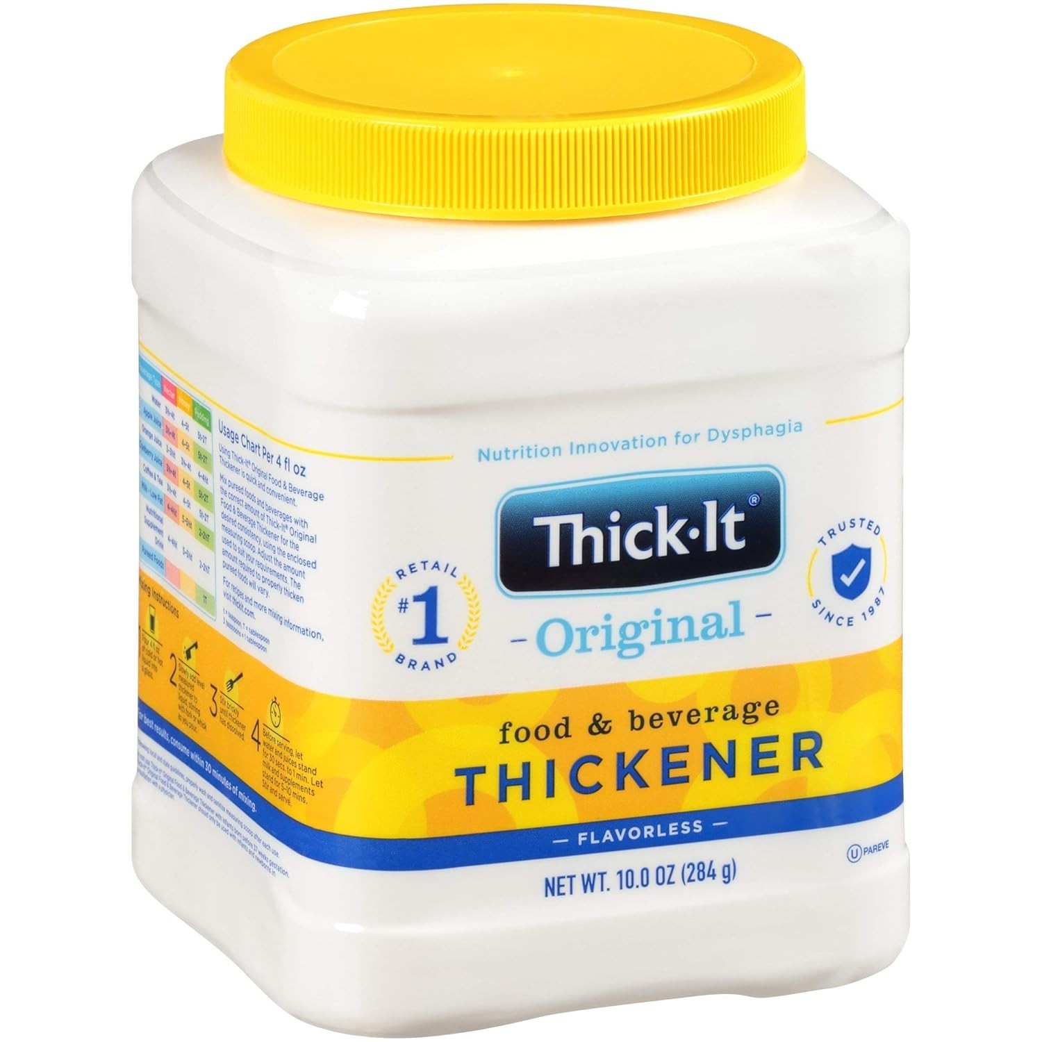 2 Pack Thick-It Original Food & Drink Thickener Unflavored 10 Oz Each Canister