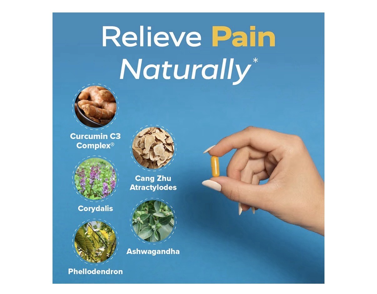 Redd Remedies Curcumin T4 Natural Pain Relief Advanced Formula 60 Vegan Capsules