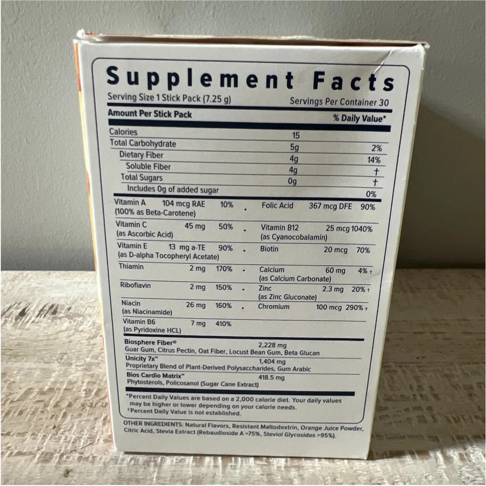 Unicity Balance 30 Packets /Stickes Pack Orange Expire 4/2027 New Sealed