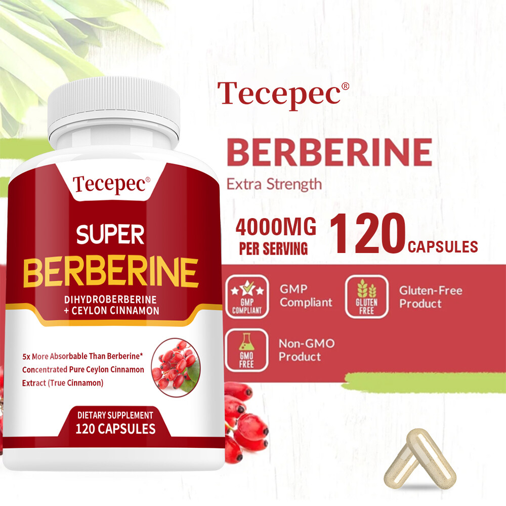 Super Berberine 250mg Dihydroberberine with Ceylon Cinnamon 30 to 120 Capsules