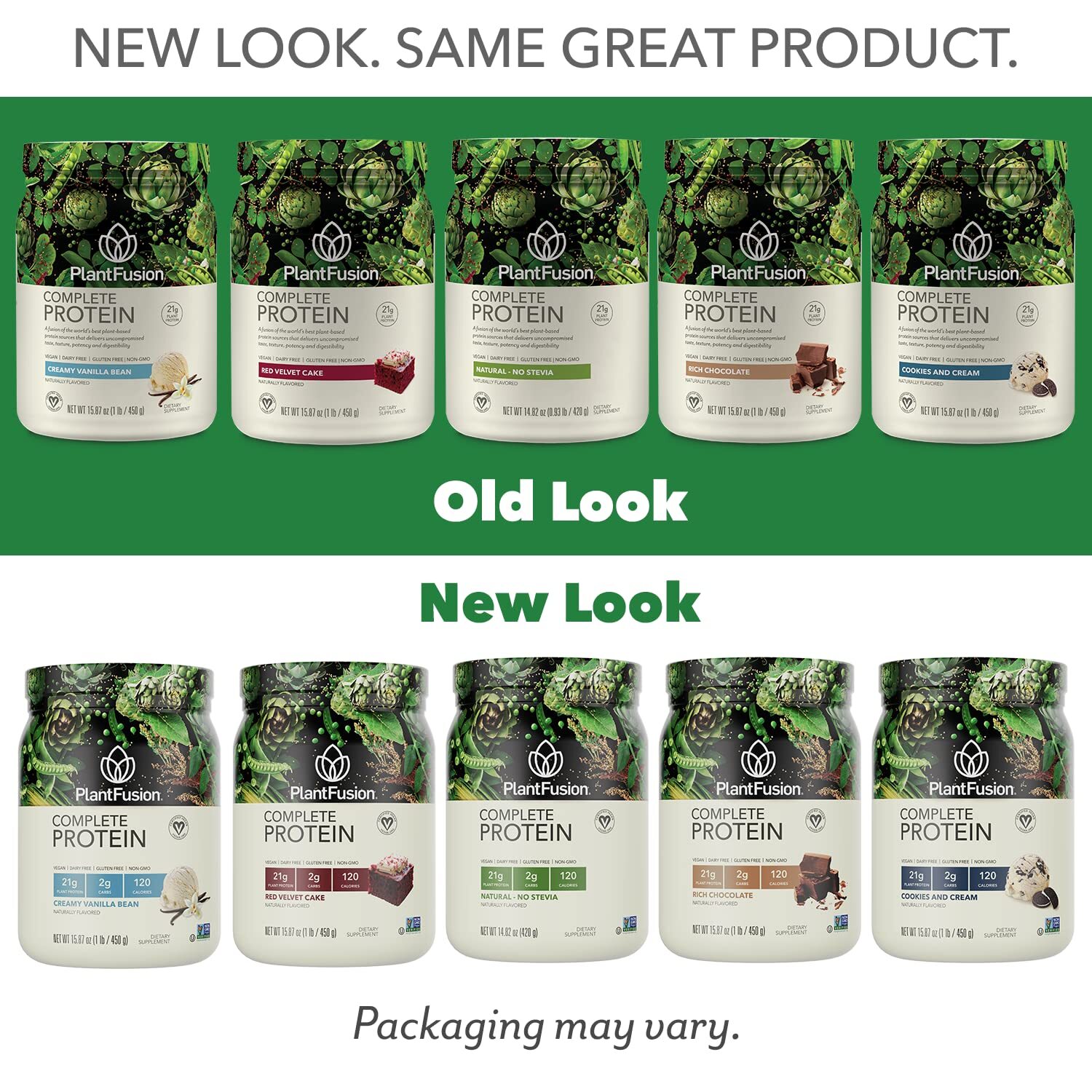 PlantFusion Rich Chocolate Plant Protein Powder 30 Servings Vegan Gluten Free