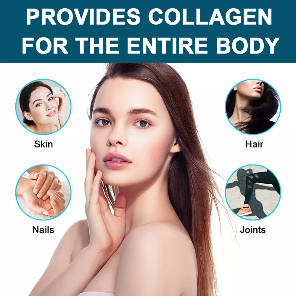 Multi Collagen Peptides 2000mg,Hydrolyzed Protein Peptides (Type I,II,III,V,X)