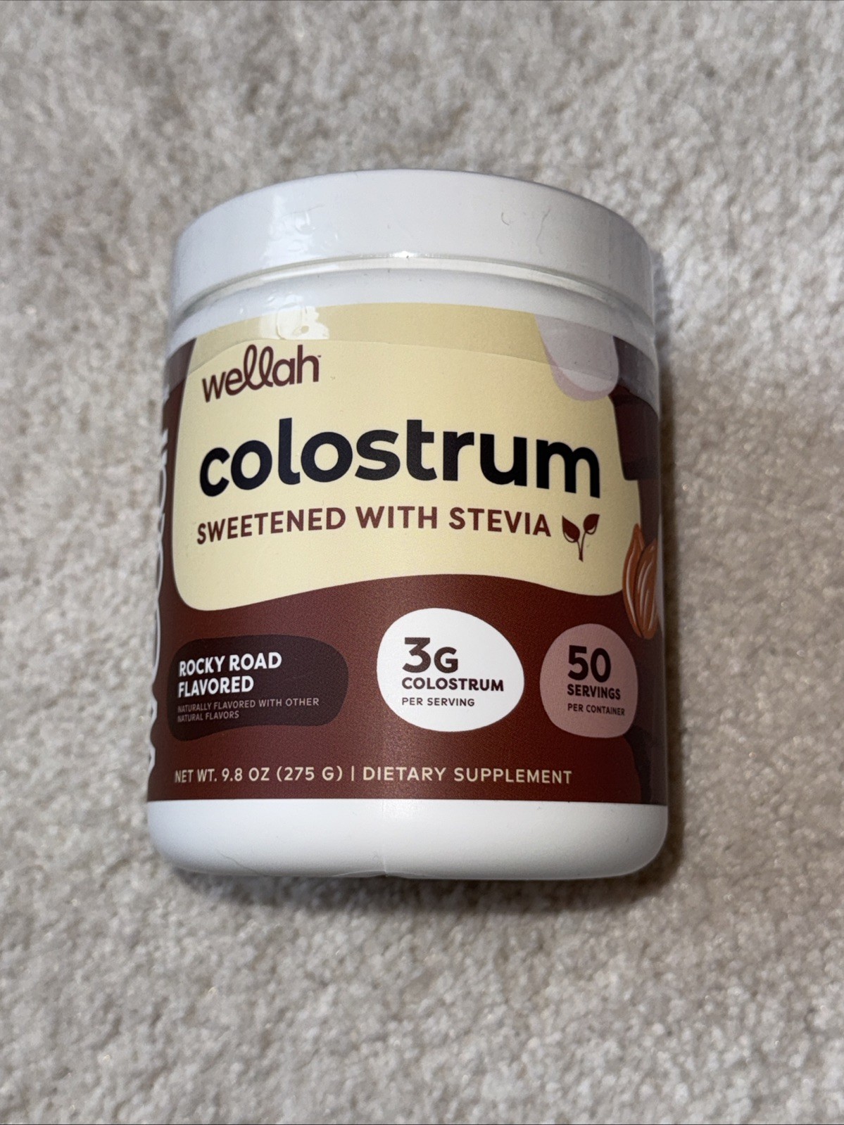 Wellah Colostrum Coconut Cream Flavored 50 servings Gut Health
