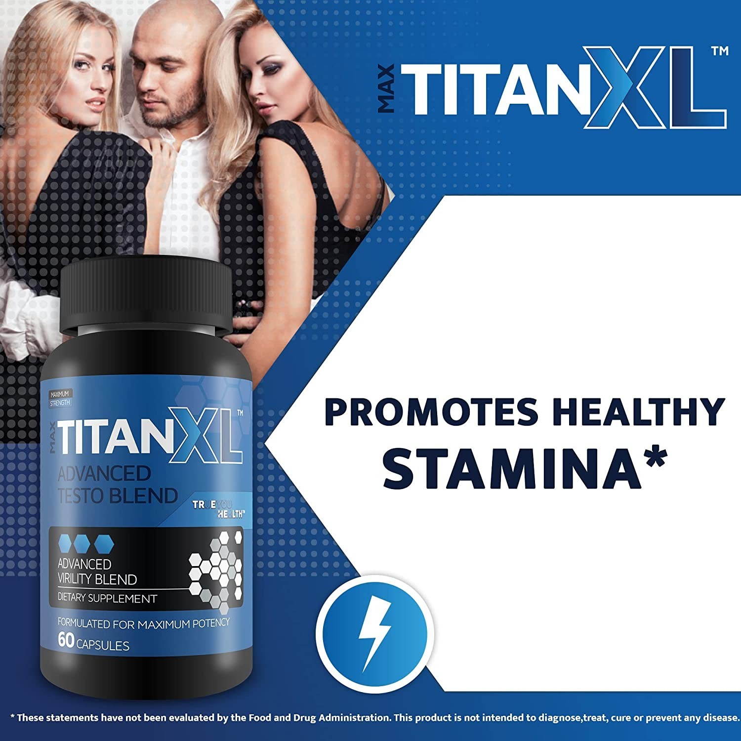 Max Titan XL Testosterone Booster for Men – Maximum Strength – Muscle Builder