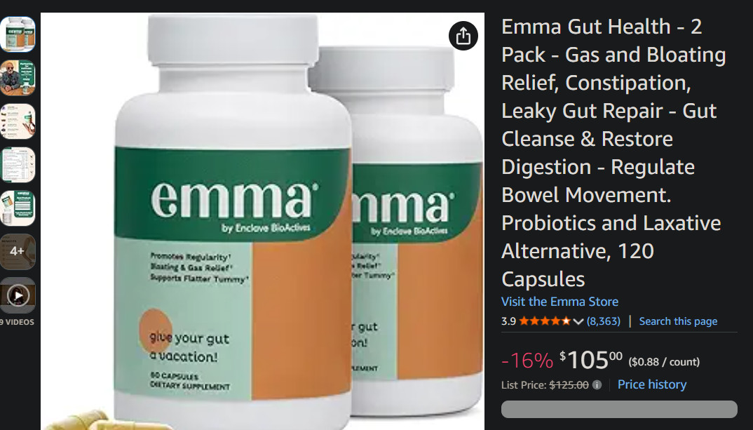 Genuine Emma Relief Supplement by Enclave BioActives New Unopened (2 Pack)