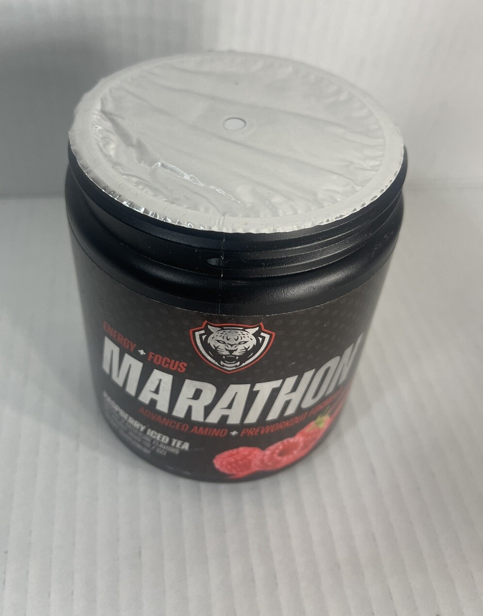 Marathon, Advanced Amino + Preworkout Formula, Raspberry Iced Tea 12.7oz (360 g)