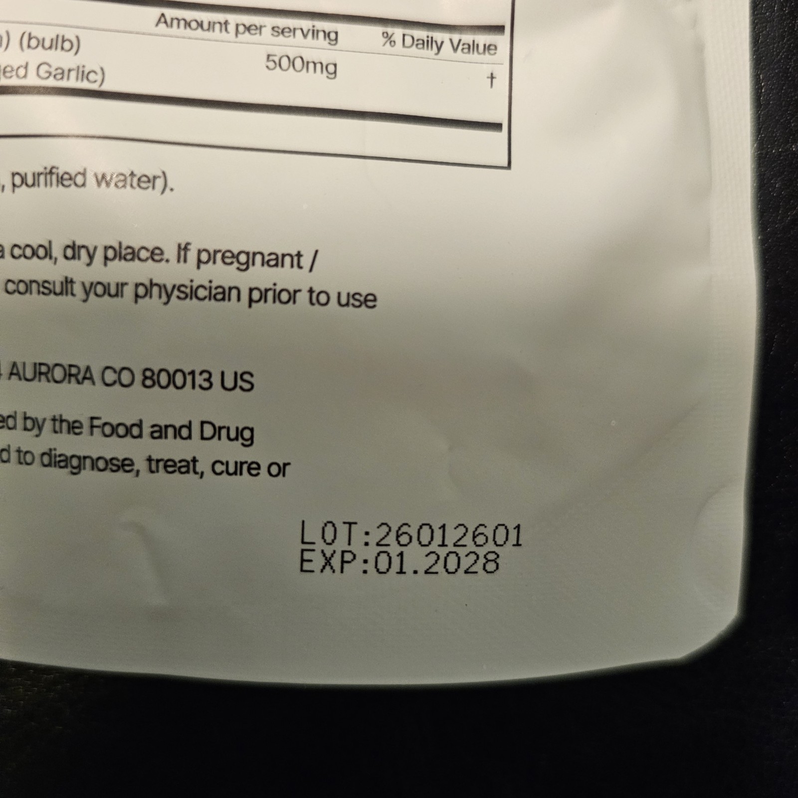 Elaré Odorless Aged Garlic Extract 7500mg Eq 300 Softgels NEW