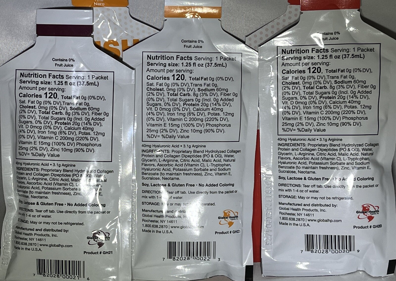 Push 20 + Collagen Wound Healing Concentrate Variety Pack – 6 Servings EXP: 2025