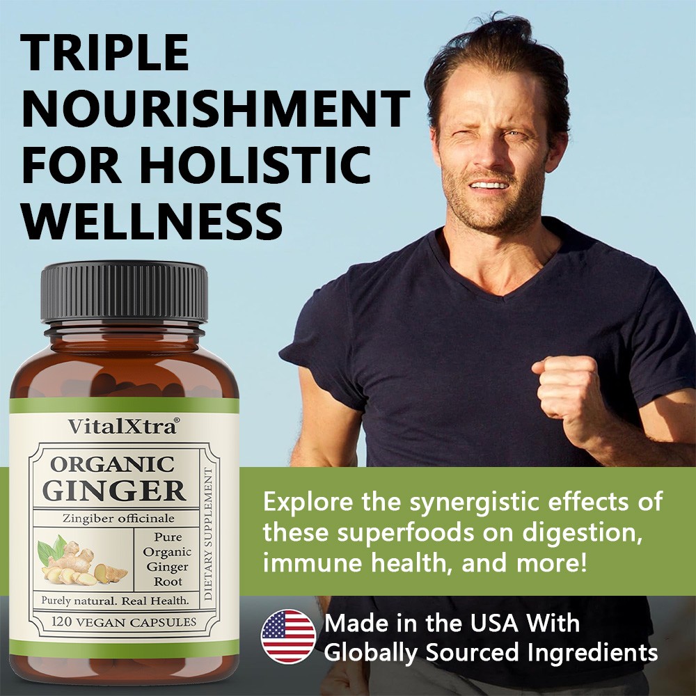 Organic ginger root: Supports immune balance & digestive and respiratory health