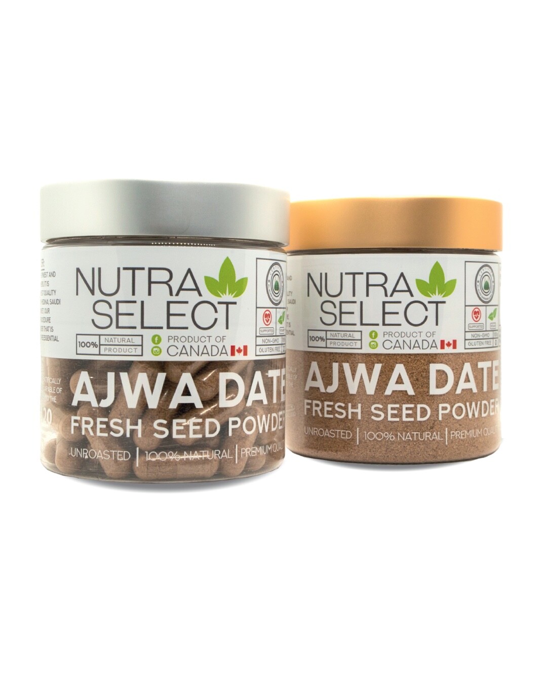 Ajwa Date Seed Powder – Unroasted – 100g – All Natural Nutrition Powder – Vegan