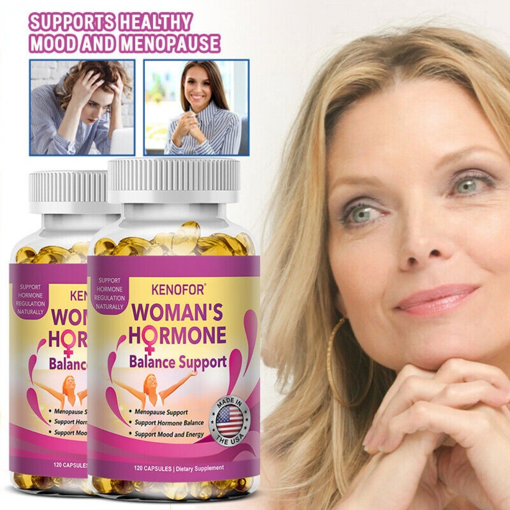Women Menopause Support Hormone Emotional Balance Hot Flashes 120 Capsules