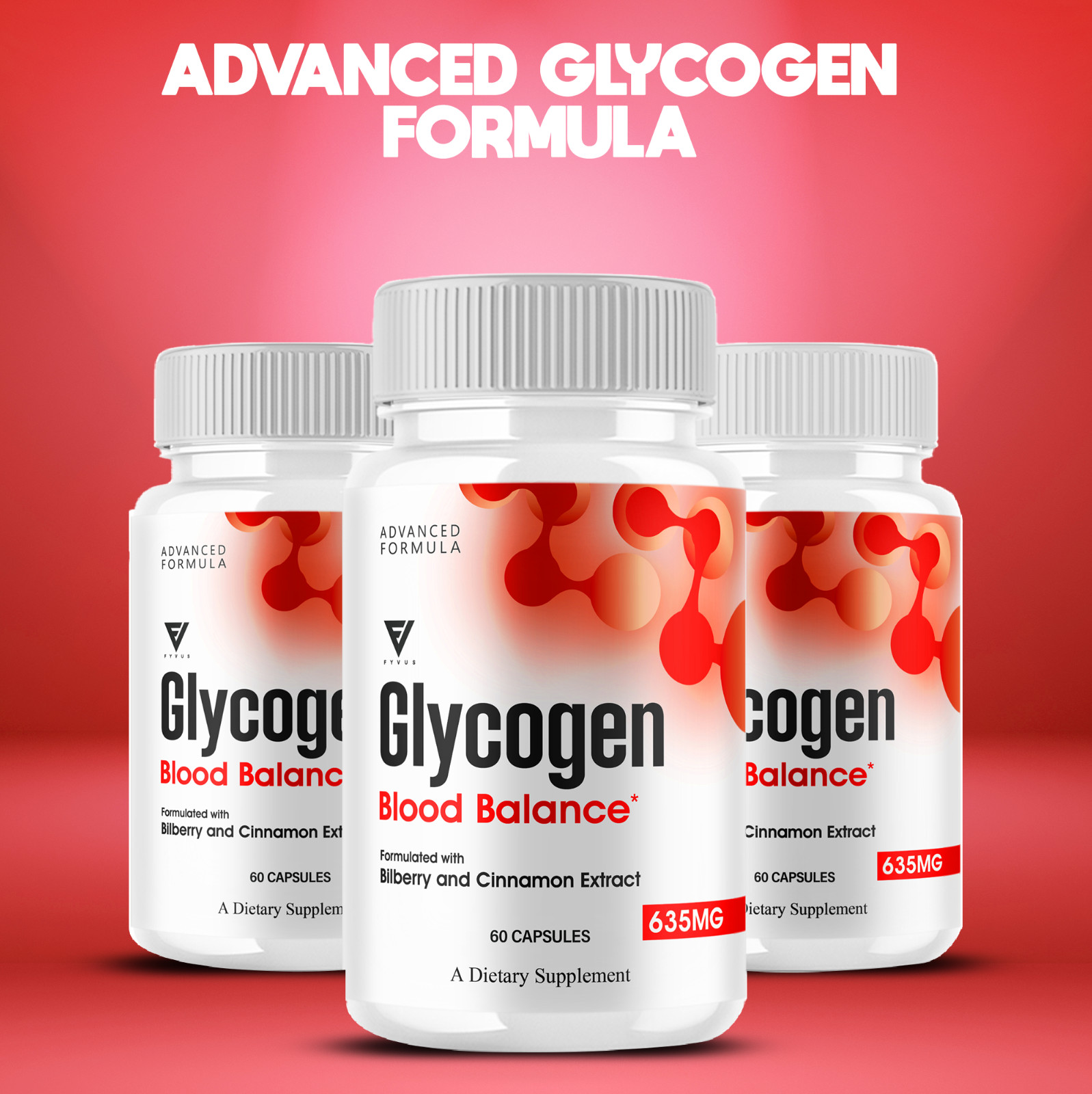 (3 Pack) Glycogen Blood Balance Supplement Glycogen BloodBalance (180 Capsules)