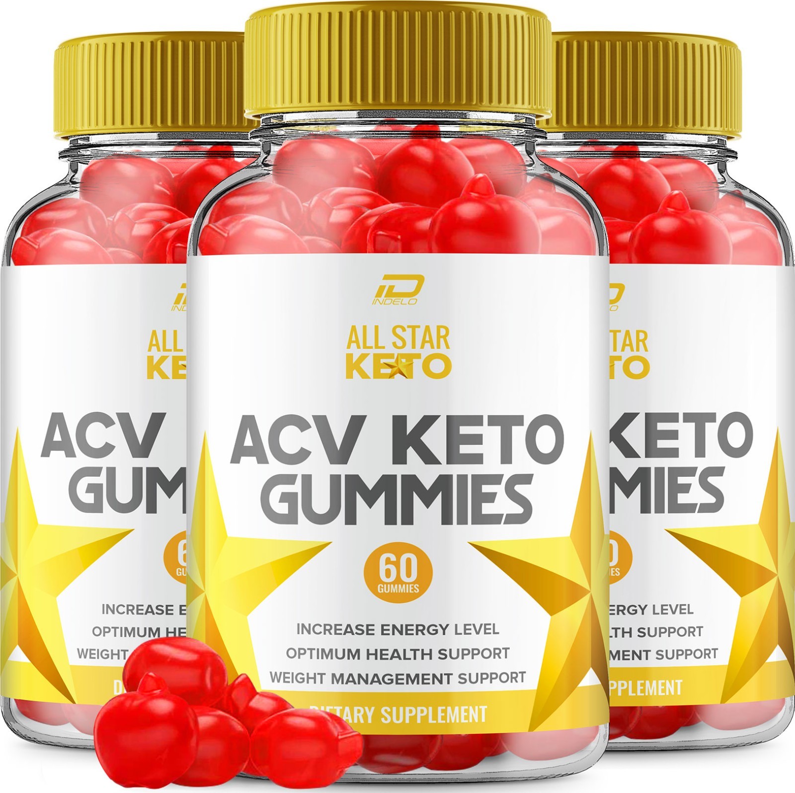 (3 Pack) All Star ACV Gummies Supplement – AllStar ACV Gummy 1000MG