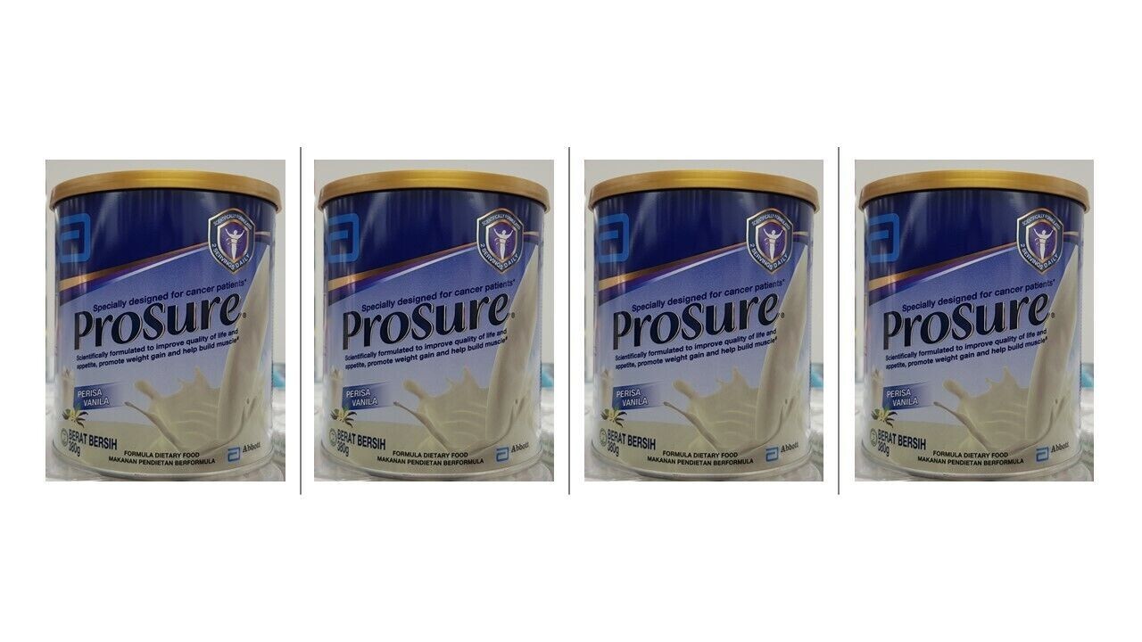 4X Abbott Pro sure Milk (High Protein, Prebiotic & EPA) 380g FREE Express Ship.